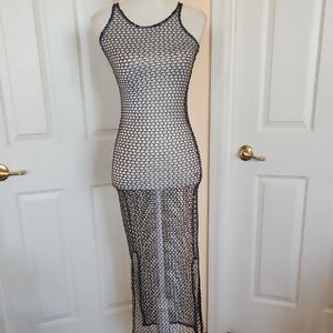 Beach Cover-up/ Mesh Dress